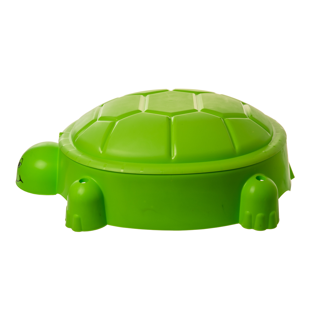 Starplay Turtle Pool/Sandpit w/Cover, Green - 37'' x 26.3'' x 11 ...