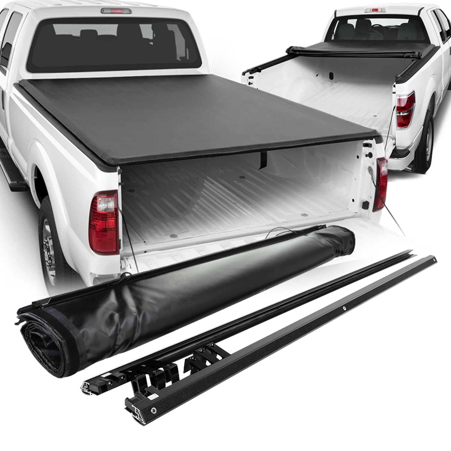 For 2004-2015 Ford F150 8-Feet 96 Inches Styleside Bed Roll Up Tonneau ...