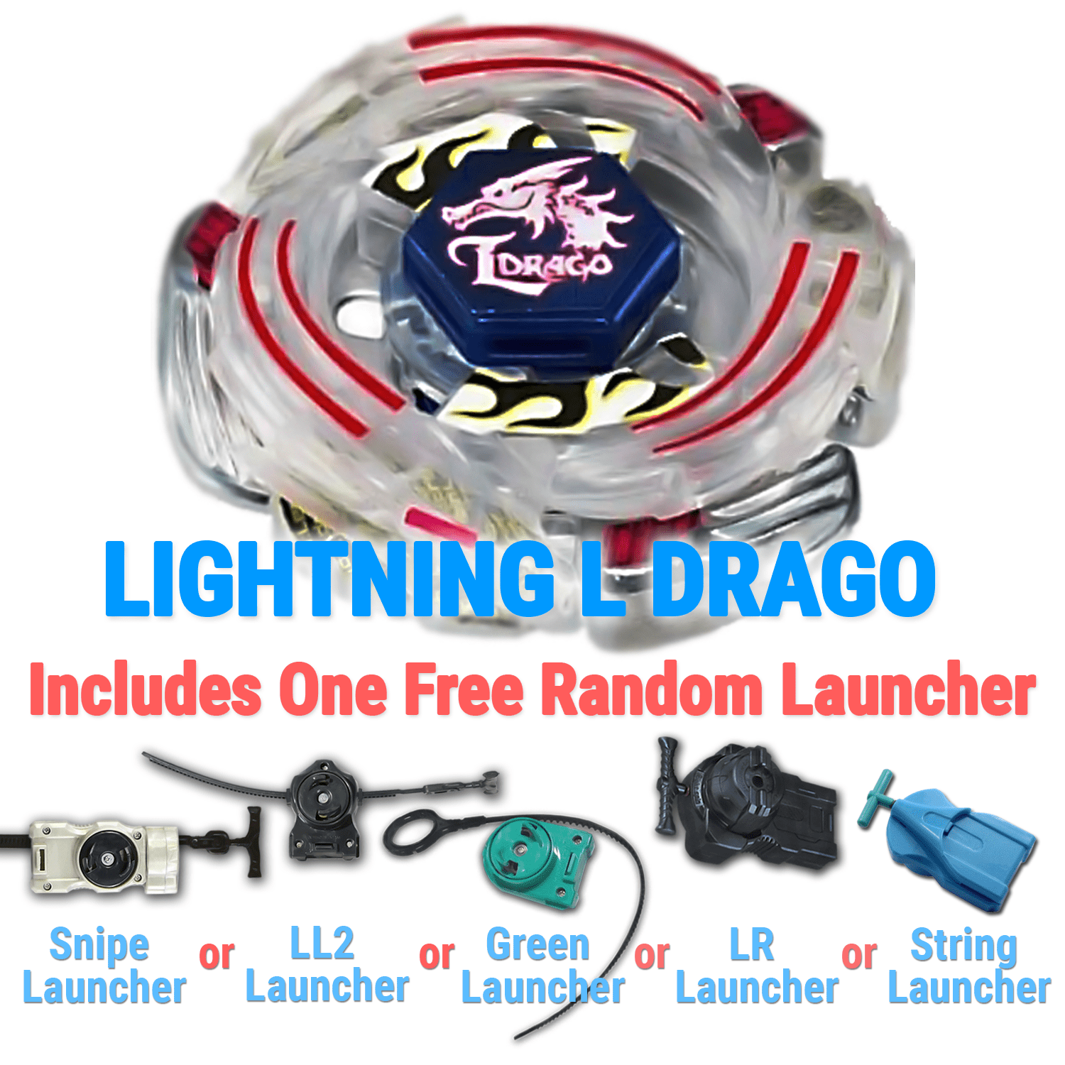 Gyro Lightning L-Drago BB-43 Metal 4D High Performance Generic Battling Top  Game with Launcher Game Complete Set Game Toys from Metal Fury, Metal  Fusion, Metal Masters Series 