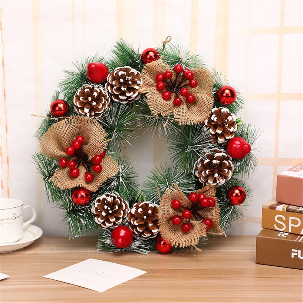 Christmas Handmade Wreath Rattan Pendant Garland for Shopping Mall ...