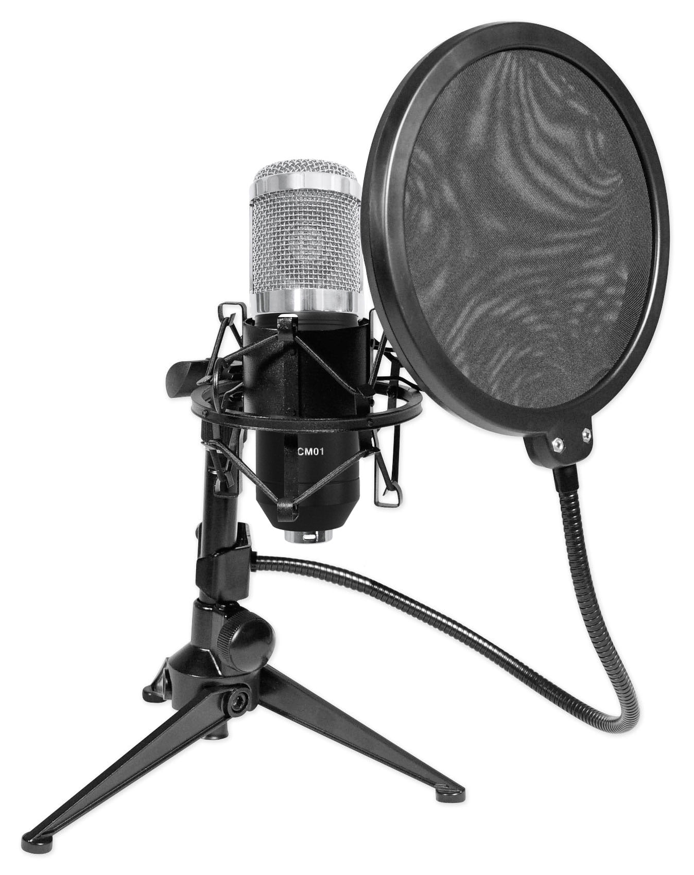 Rockville RCM01 Podcast Podcasting Studio Microphone+Shockmount+Stand ...