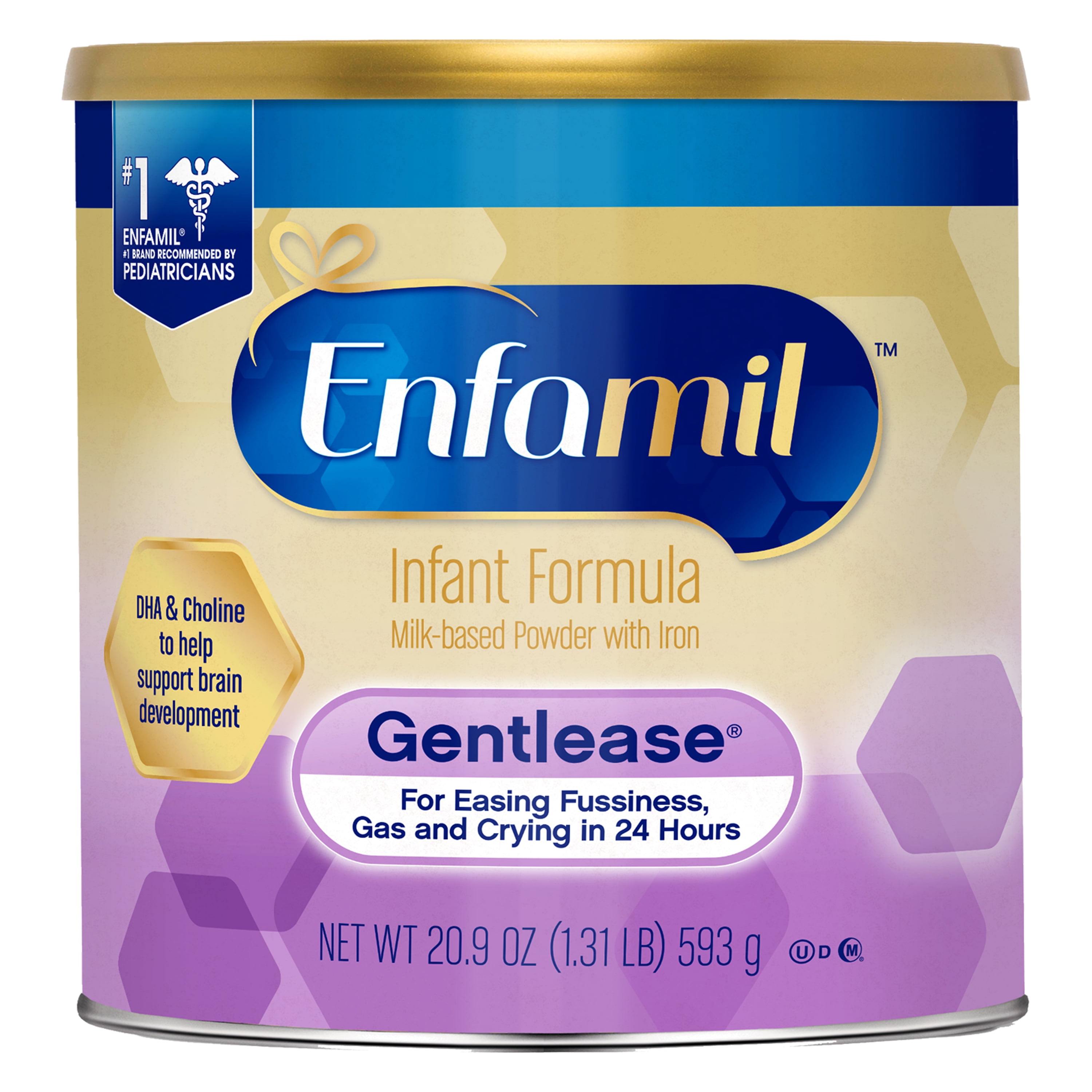 Enfamil Gentlease Infant Formula Powder - 20.9 oz Can - Walmart.com