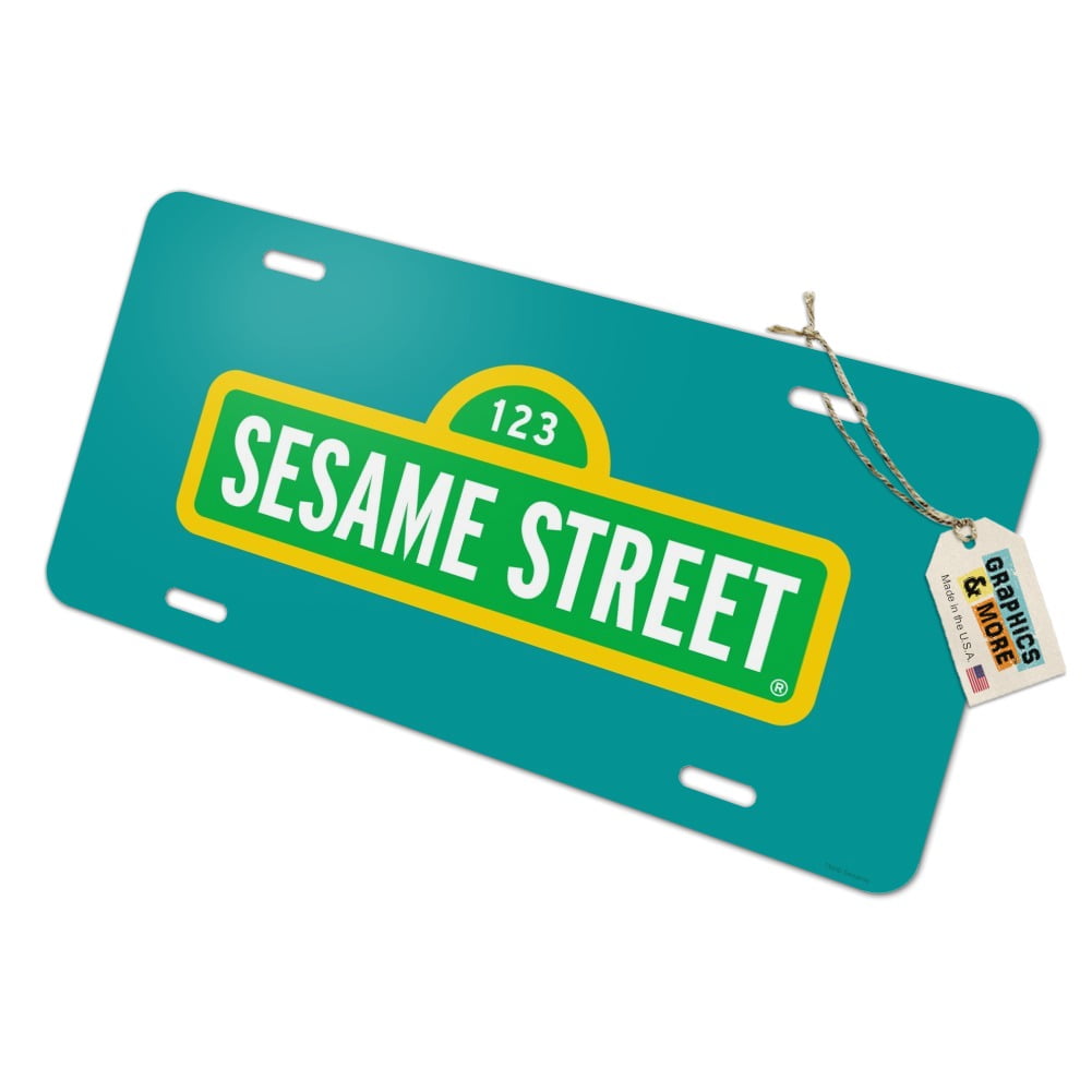 Sesame Street Logo Novelty Metal Vanity Tag License Plate - Walmart.com