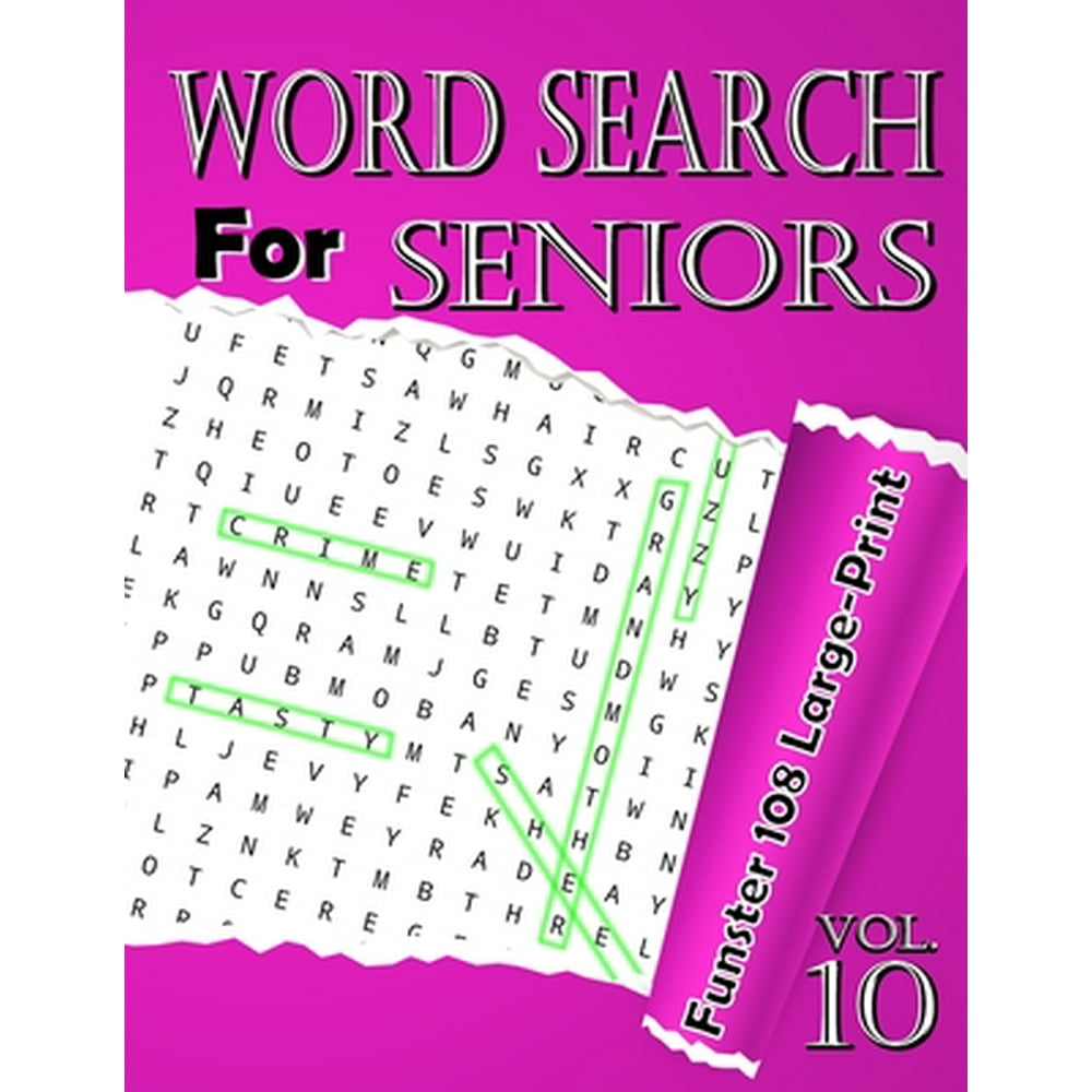 Large Print Word Search Puzzles For Seniors Printables