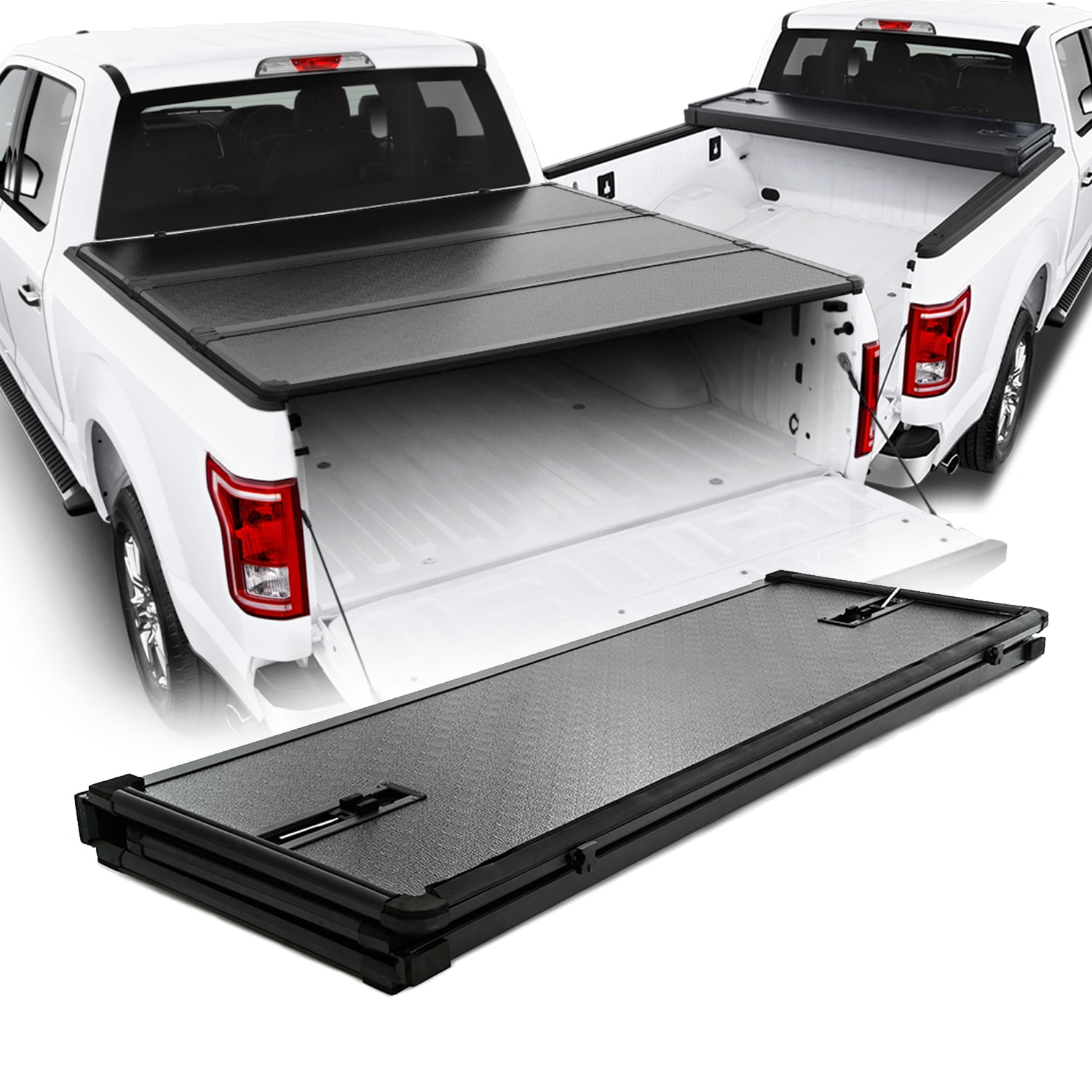 For 2015-2020 F150 66 Inches 5.6 Feet Fleetside Bed Hard Tri-Fold ...