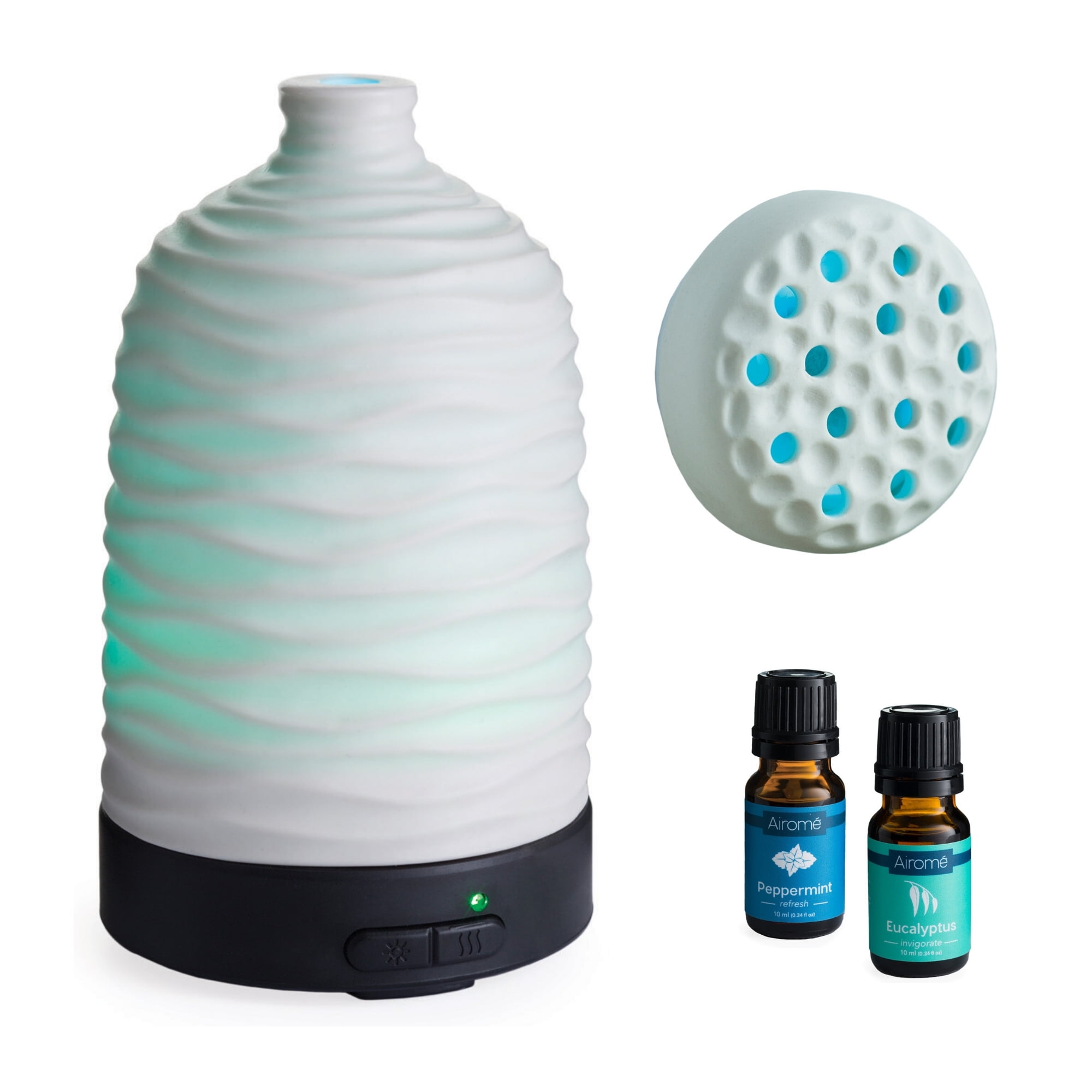 Airome White Porcelain Essential Oil Diffuser Gift Set