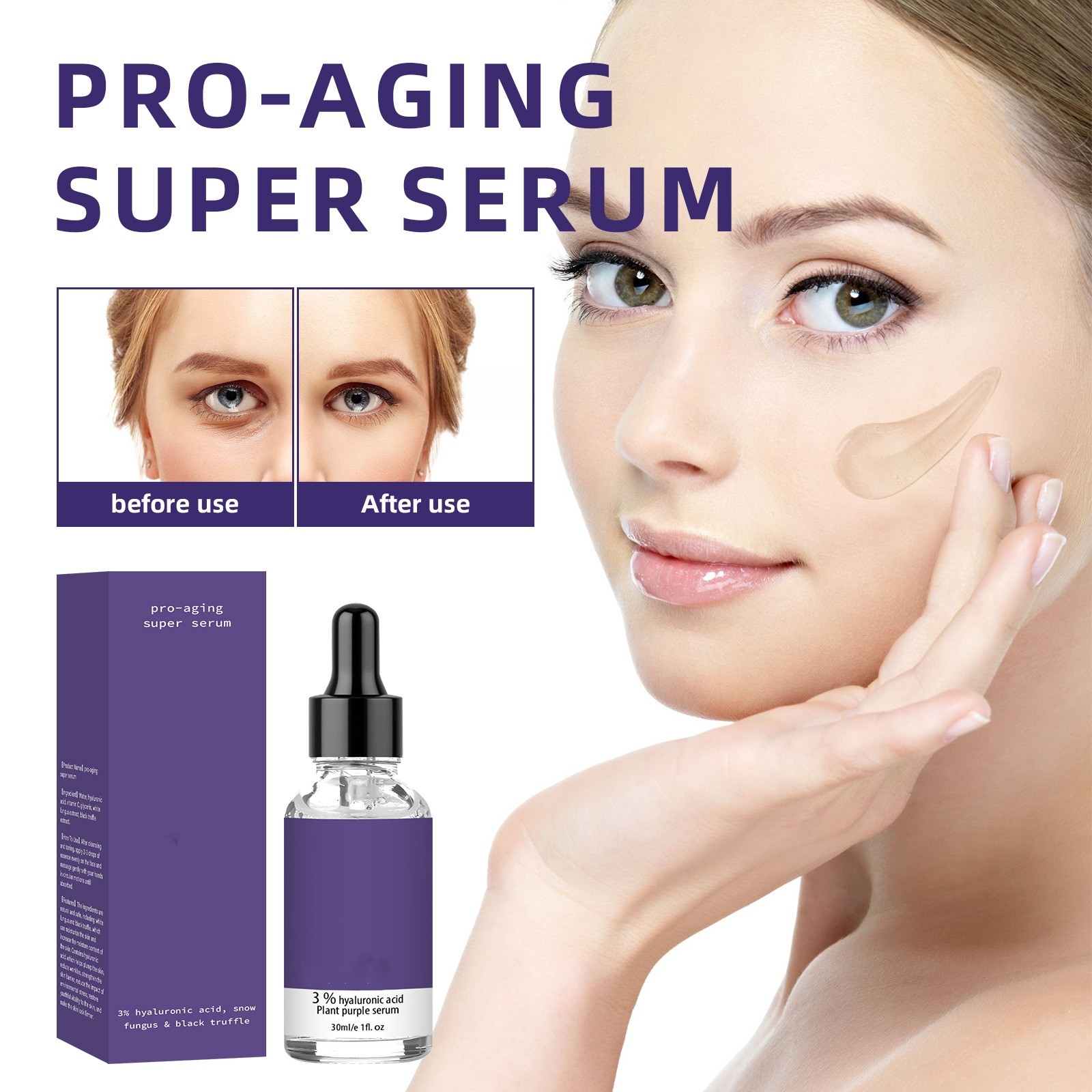 Retinol Serum for Face Firms Vitamin C Serum with Hyaluronic Acid ...