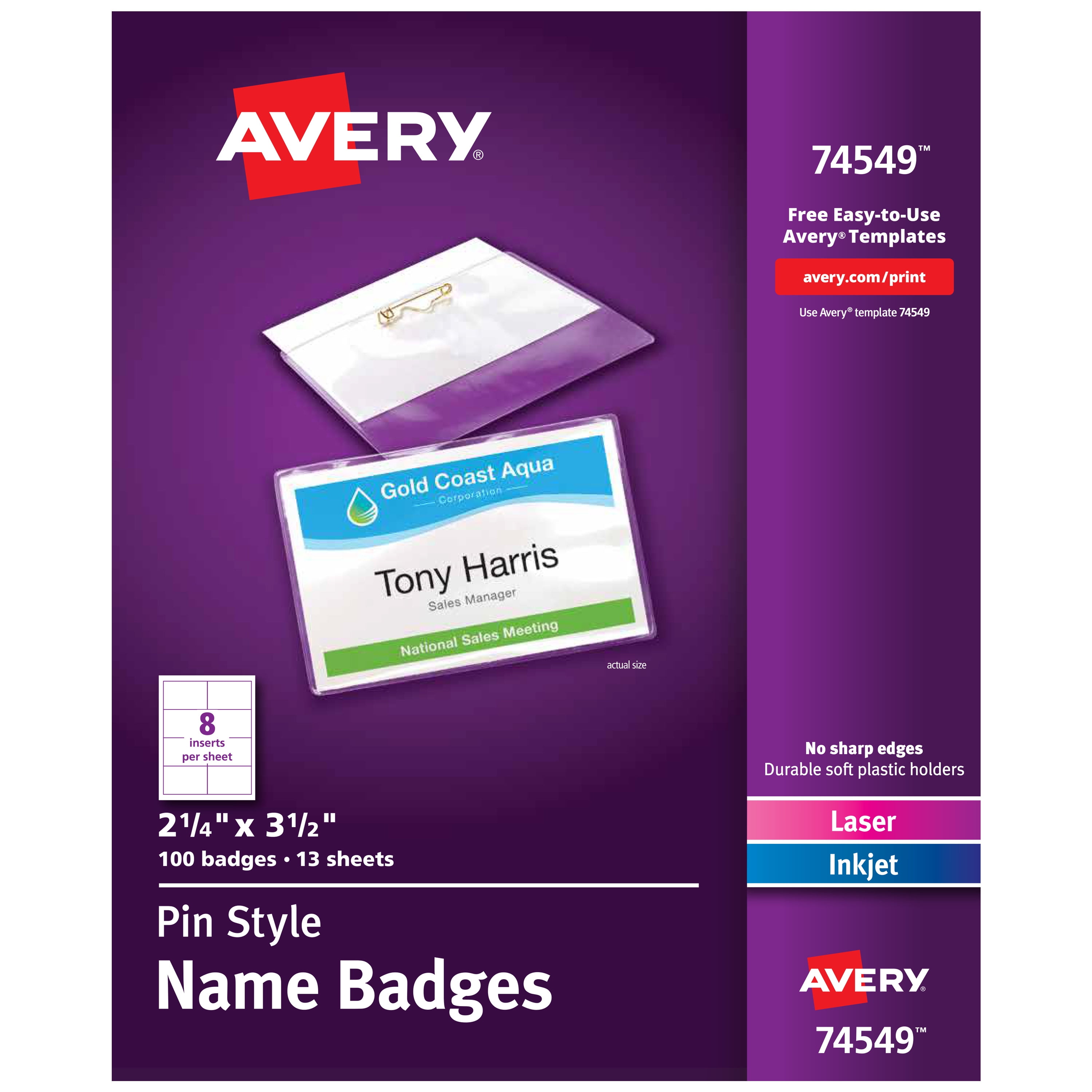 Avery Printable Name Badges