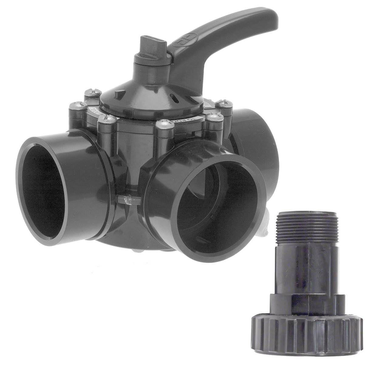 Hayward PSV3SM 3-Way External Union Thread CPVC Diverter Valve ...