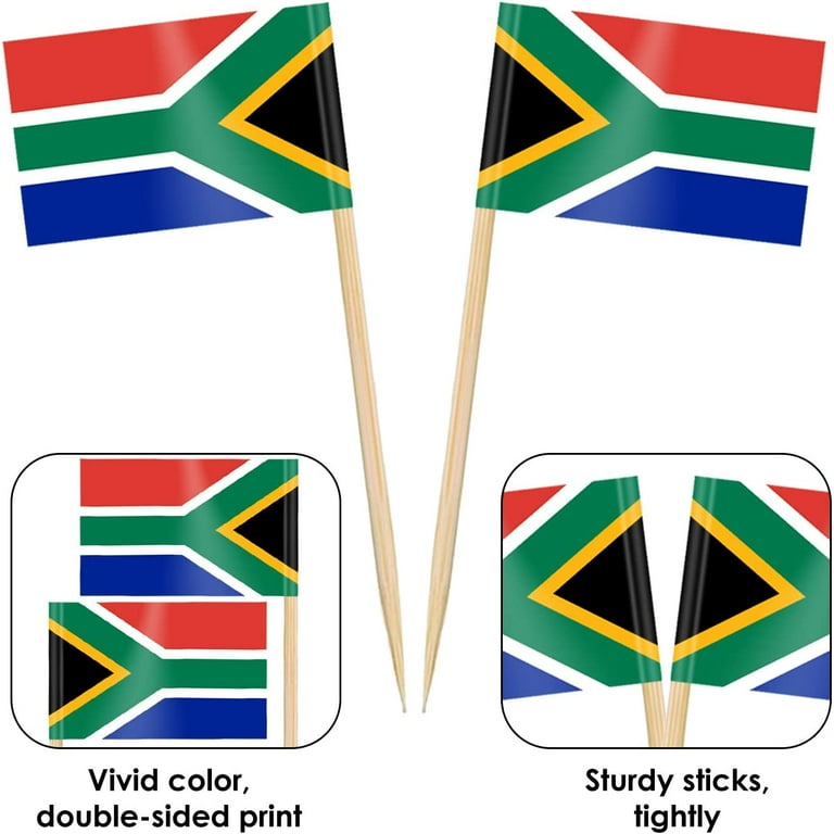 100 Pcs South Africa Flag South African Toothpick Flags, 49% OFF