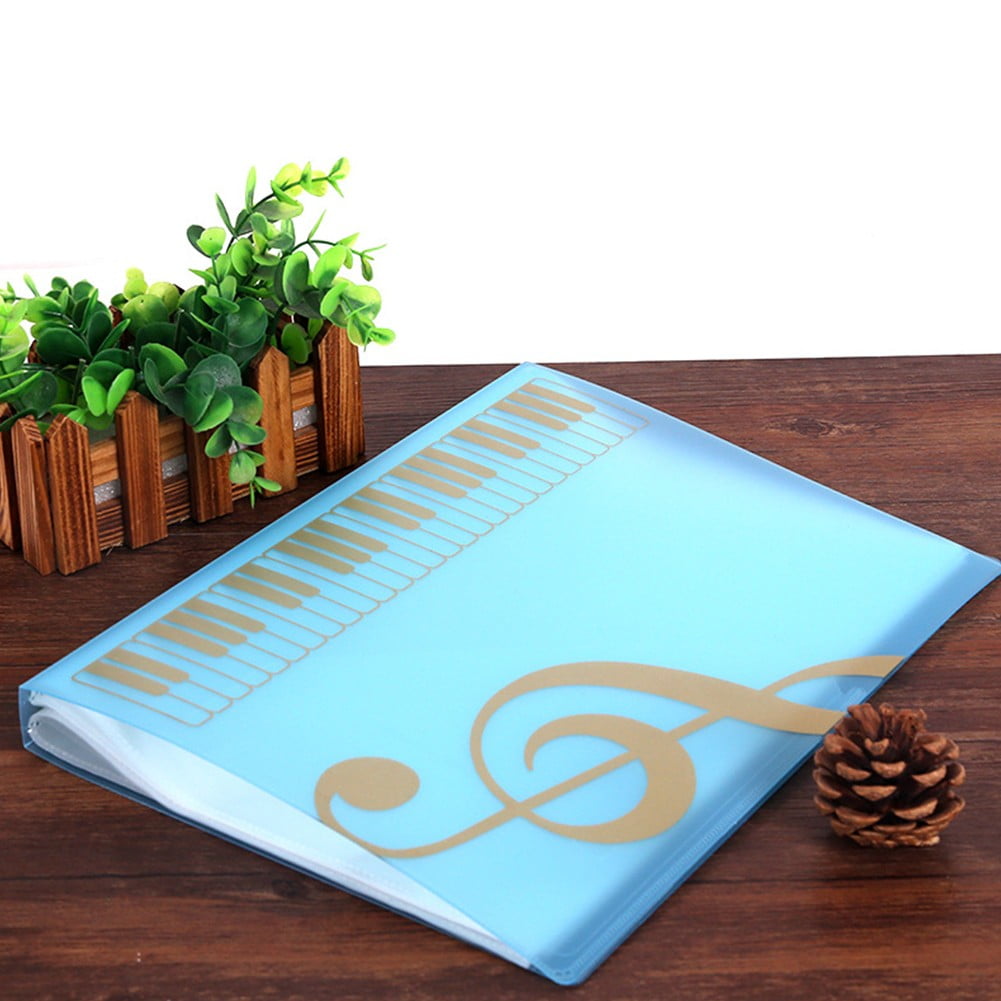 LIKEM 40 Pages Piano Score Holder A4 Music Book Clip Sheet Note File ...