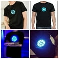 LED T-shirt Iron Man Sound Activated Arc Reactor Light Up Cosplay ...