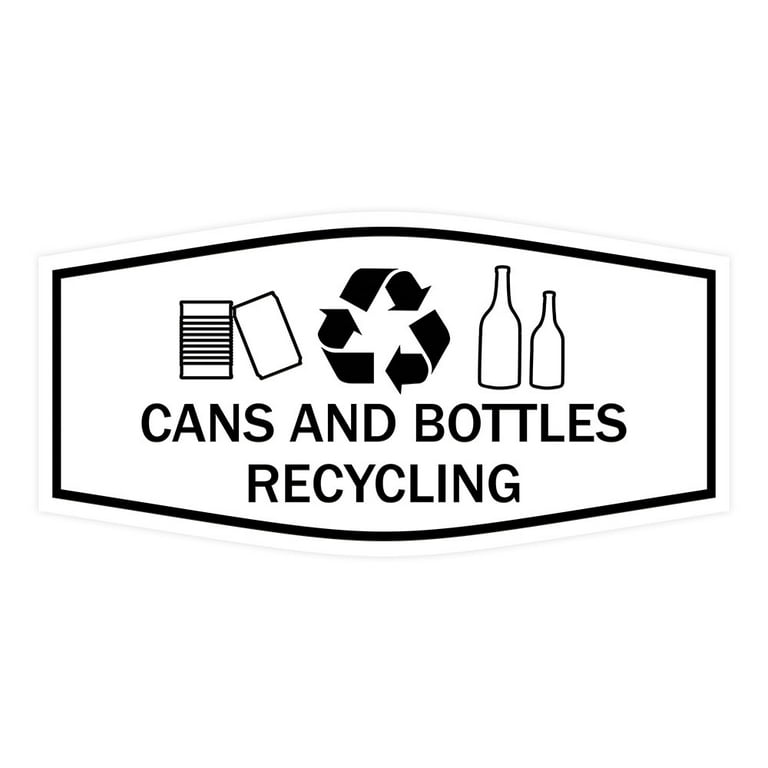 Cans Recycling Sign