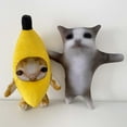 BGZLEU Crying Sounds Banana Cat Plush Toy,Banana Cat Meme Plush,Crying ...