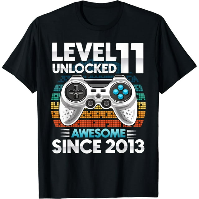 11 Yr Bday Son Boy Funny Gamer 11th 11 Year Old Birthday T-shirt 