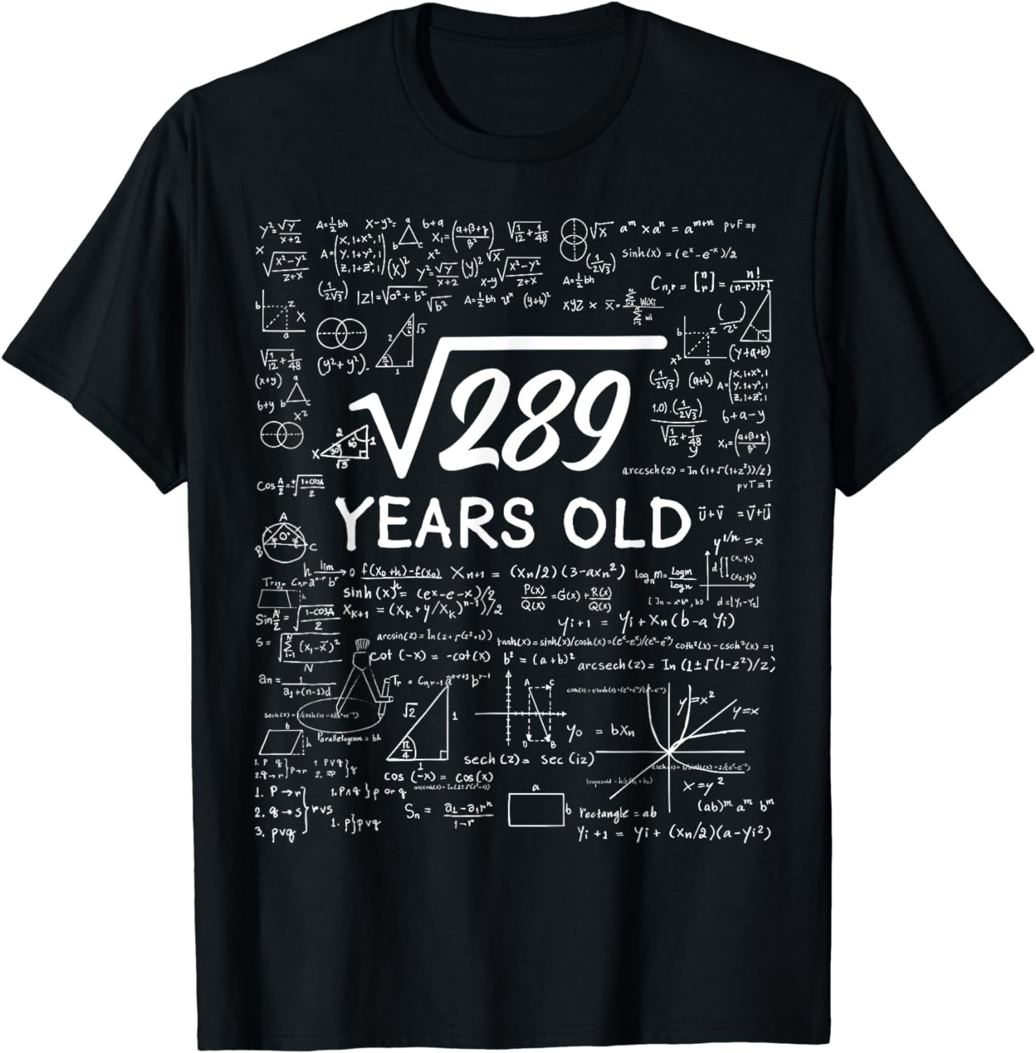 17 Birthday Boy Men Son Him Girl Funny Math 17th Birthday T-Shirt ...