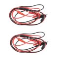 1M Long Alligator Clip to Banana Plug Test Cable 2 Pair for Multimeter ...