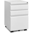 3 Drawer File Cabinet for Home Office, Under Desk Mobile Filing Cabinet ...