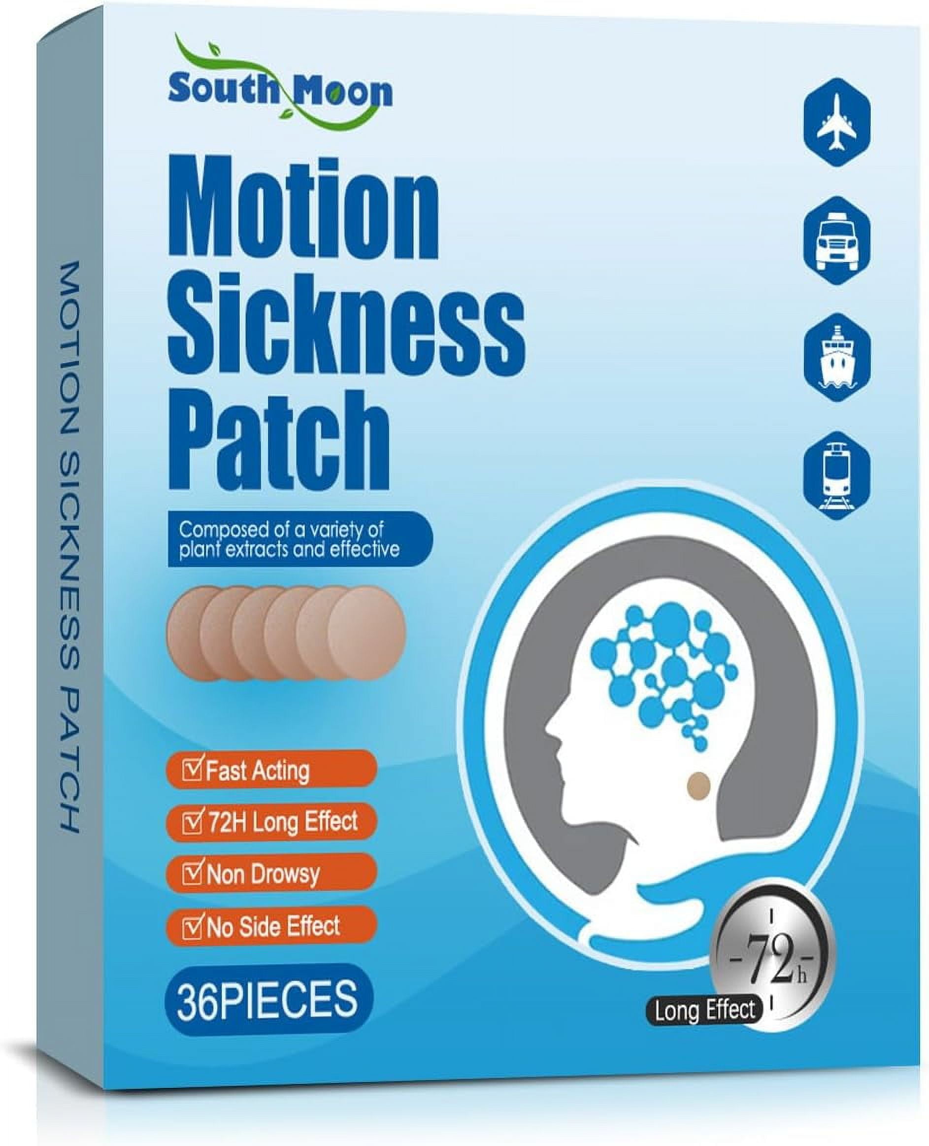 36 PCS Motion Sickness Patch, Sea Sickness Patch Waterproof, Non Drowsy ...