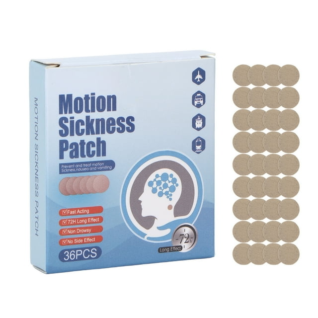 36pcs Motion Sickness Patch Fast Acting Vomiting Nausea Dizzines Relief ...