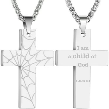 Apsvo Basketball Black Dog Tag Cross Necklaces for Men Teen Boys Son ...