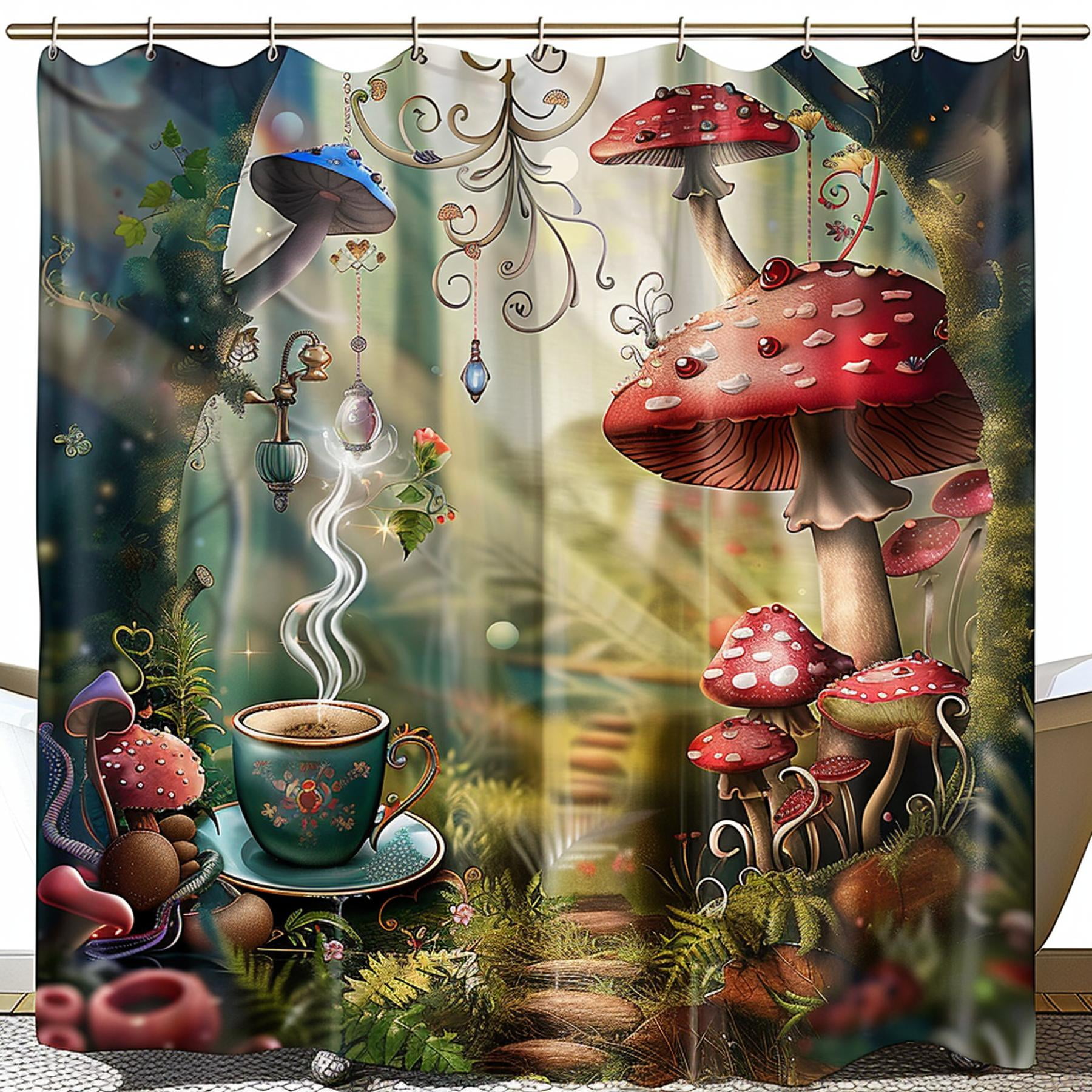 Alice in Wonderland Shower Curtain High Quality Detailed Design with ...