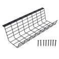 Black Coating Multifunction Under Desk Cable Organizer Tray for Home ...