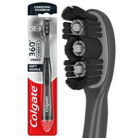  Colgate 360 Vibrate Charcoal Battery Operated Toothbrush, 1 AAA Battery Included