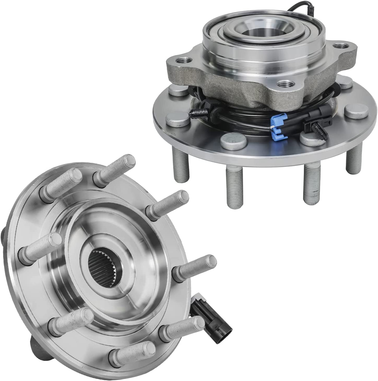 Detroit Axle - DRW Front Wheel Bearing Hubs for 2007-2010 Chevy GMC ...