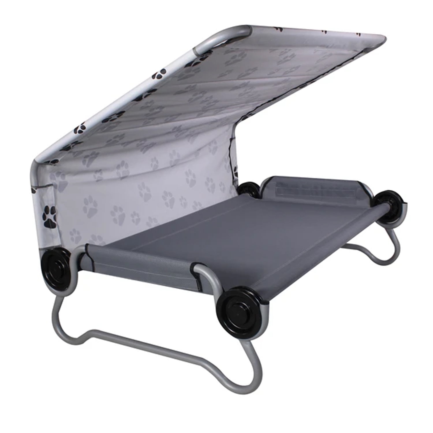 Disc-O-Bed Elevated Dog Bed with Canopy, Grey, Medium - Walmart.com