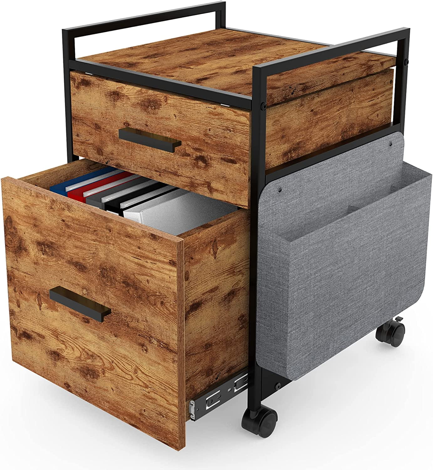 ERGONOMIC Rolling File Cabinet with Bag for Office File Cabinet 2 ...