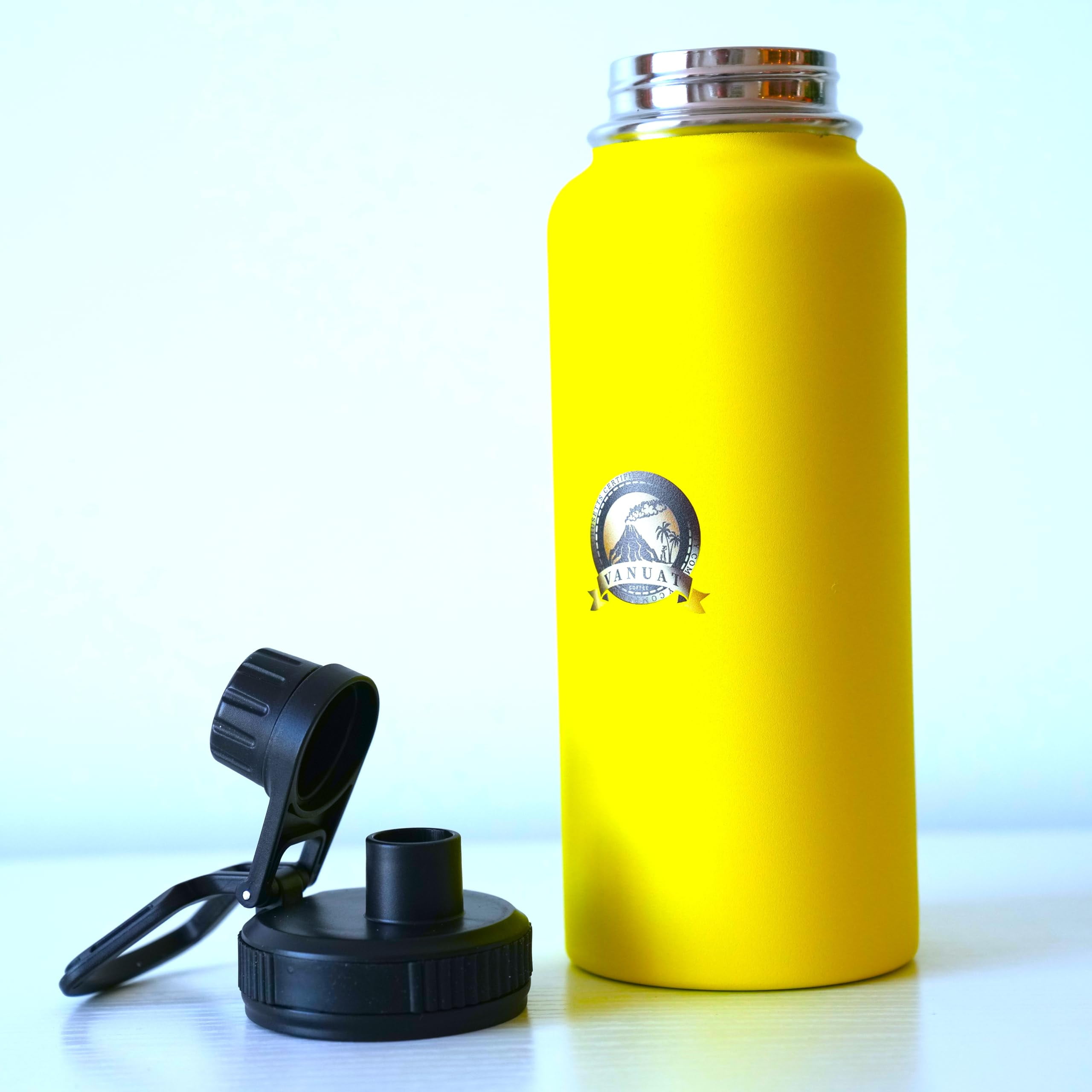 FLASK Volcanic Cult Sports Stainless Steel Wide Mouth Water Bottle ...