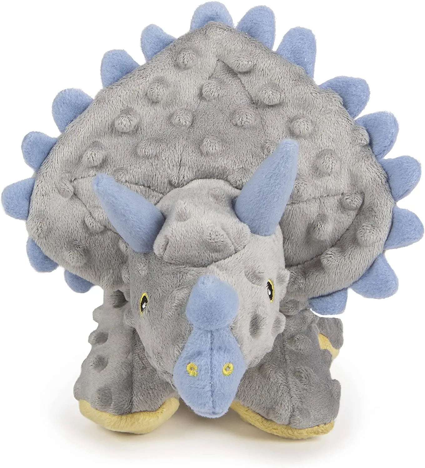 goDog Dinos Triceratops With Chew Guard Technology Tough Plush Dog Toy ...