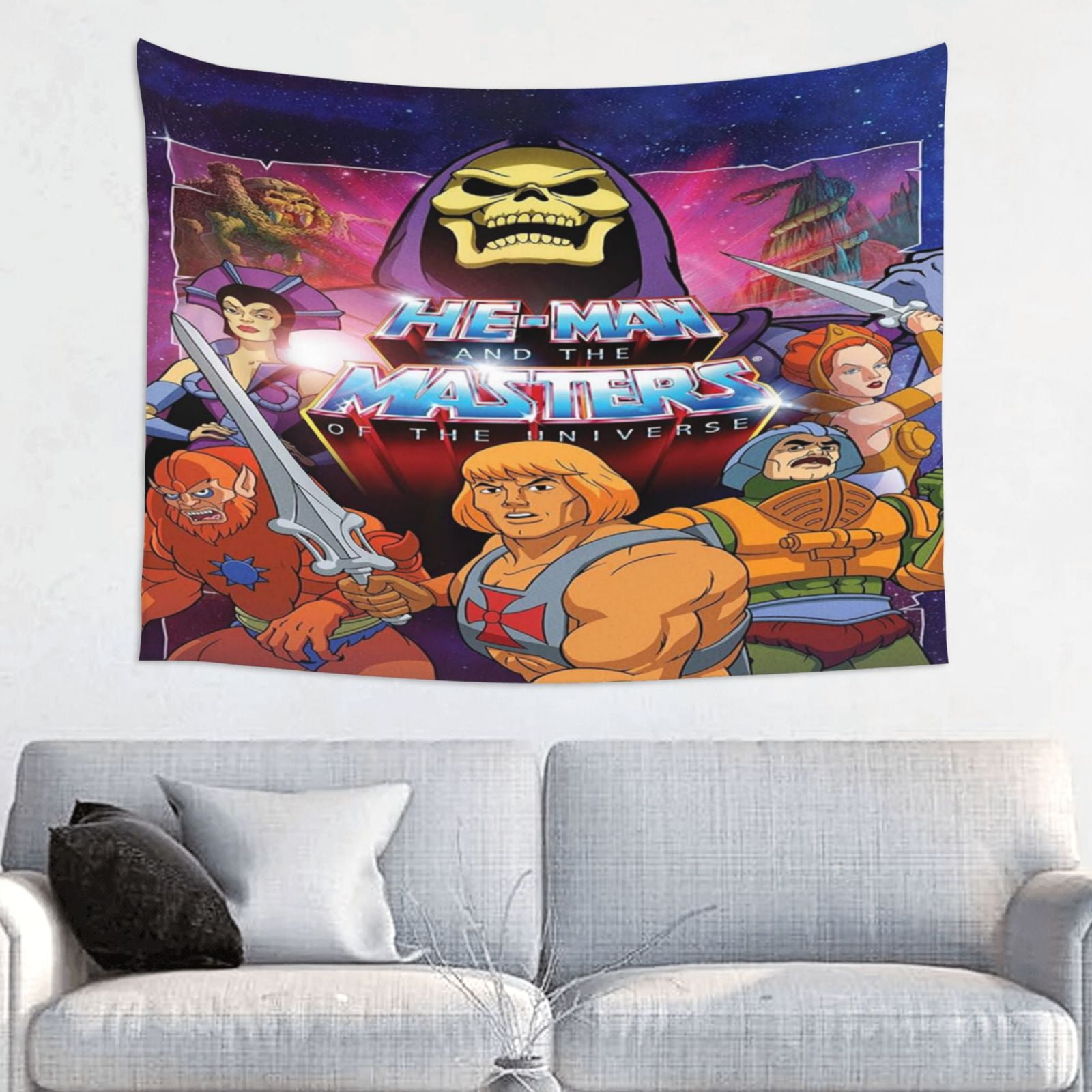 He Man Mas-ters Universe Tapestry Kawaii Tapestry Room Decor Aesthetic ...