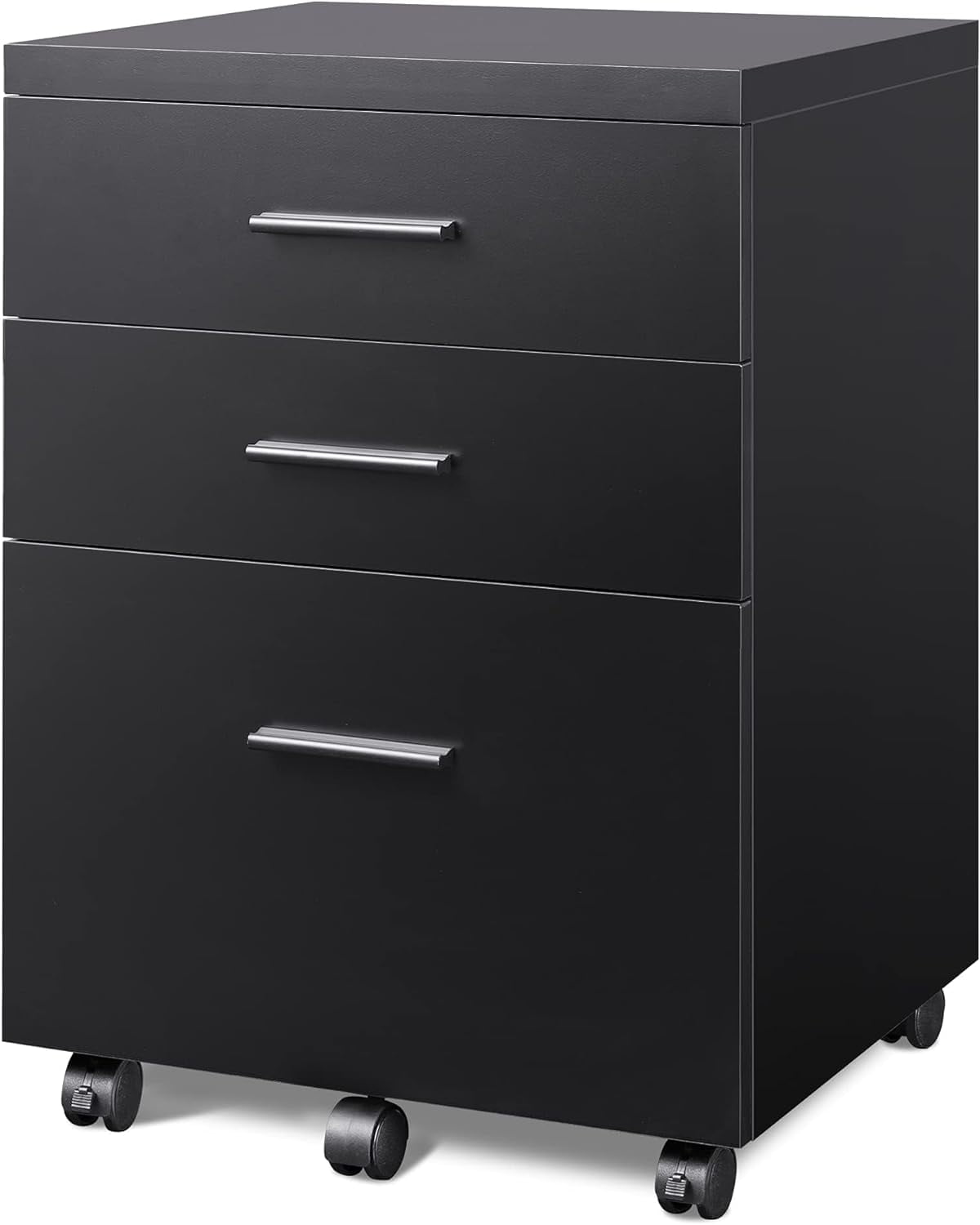 Mobile File Cabinet - 3-Drawer Under Desk Storage for Home Office ...