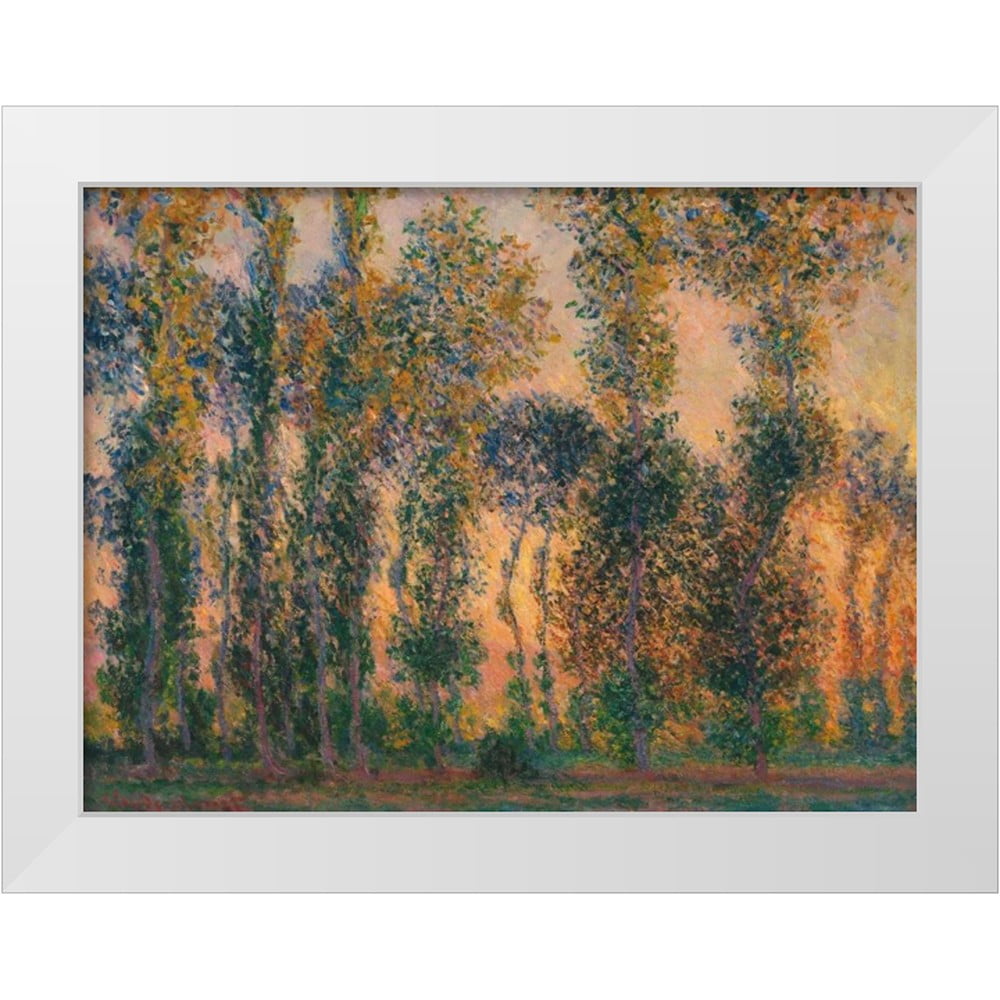 Monet, Claude 32x25 White Modern Wood Framed Museum Art Print Titled ...