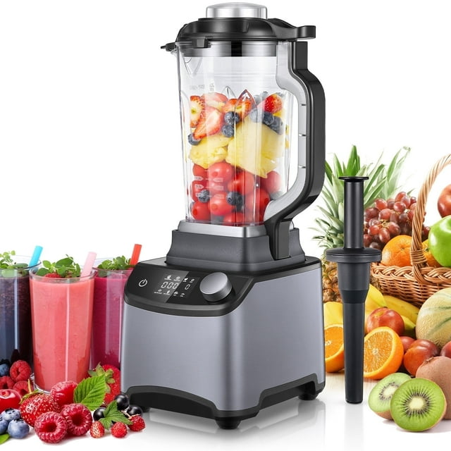  HOUSNAT 1200W (Max 2200W) Professional Countertop Blender