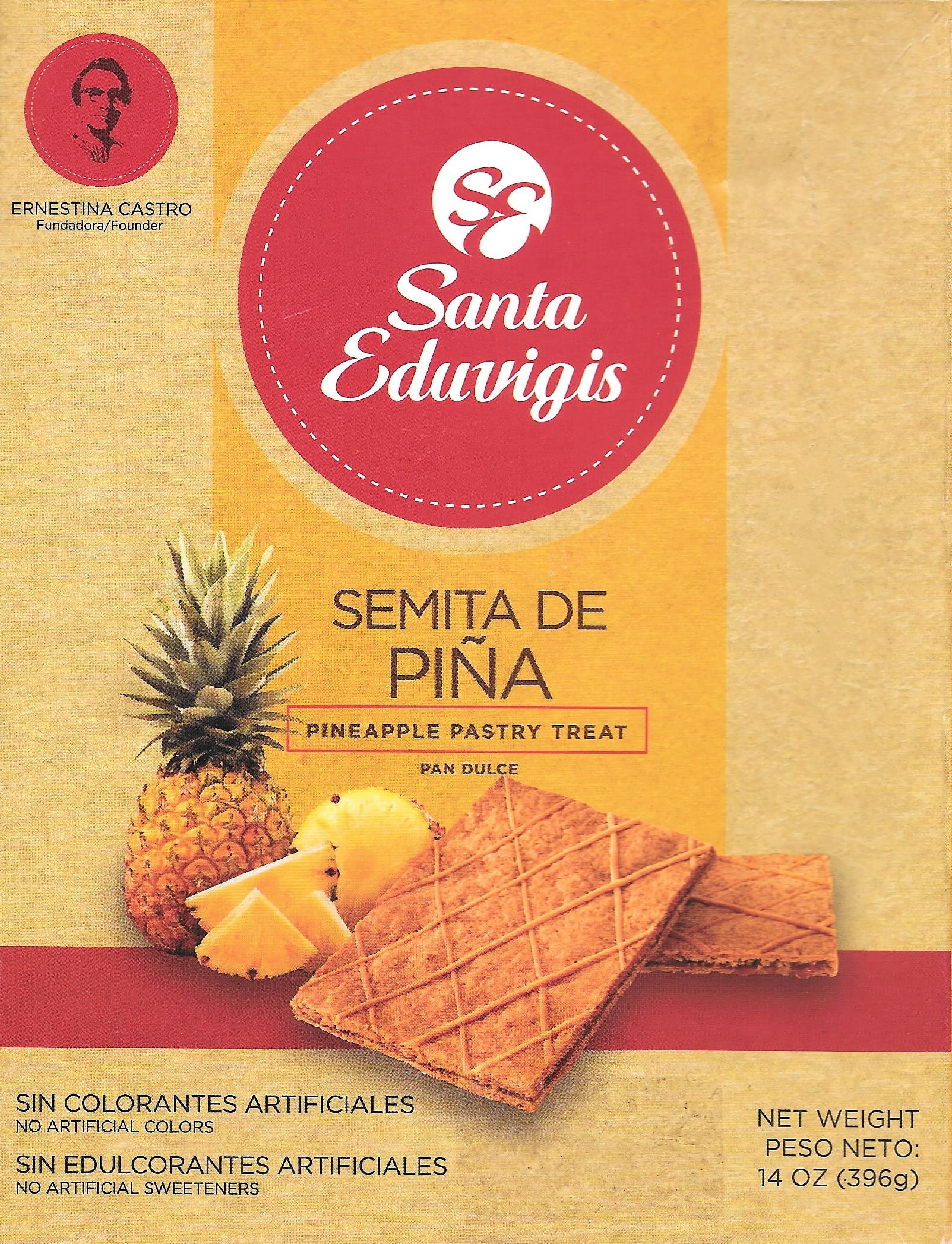 SANTA EDUVIGIS Pineapple Pastry Treat | Salvadoran Pineapple Semita Pan ...