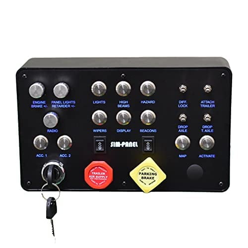 SIM-PANEL Classic ATS/ETS2 Button Box for American Truck Simulator ( W ...