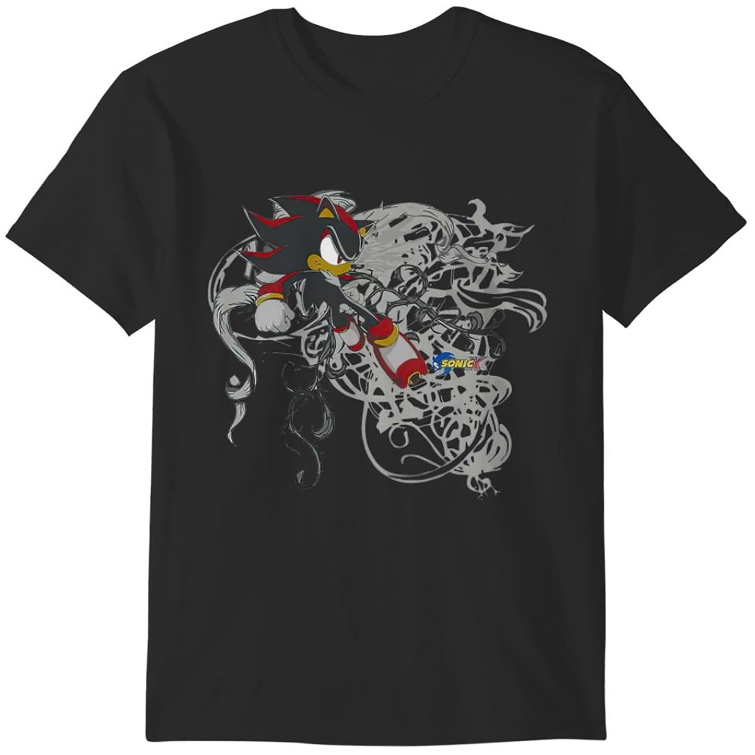 Sonic X Shadow White Tribal Shirt, Shadow The Hedgehog Shirt, Jesse ...