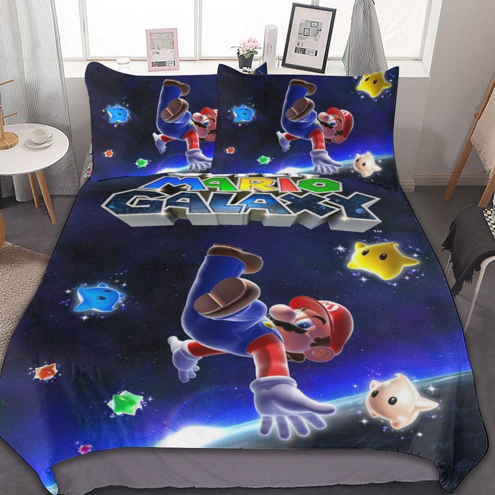 Super Mario Duvet Cover Set 3D Printed Game Bedding Set Ultra Soft and ...