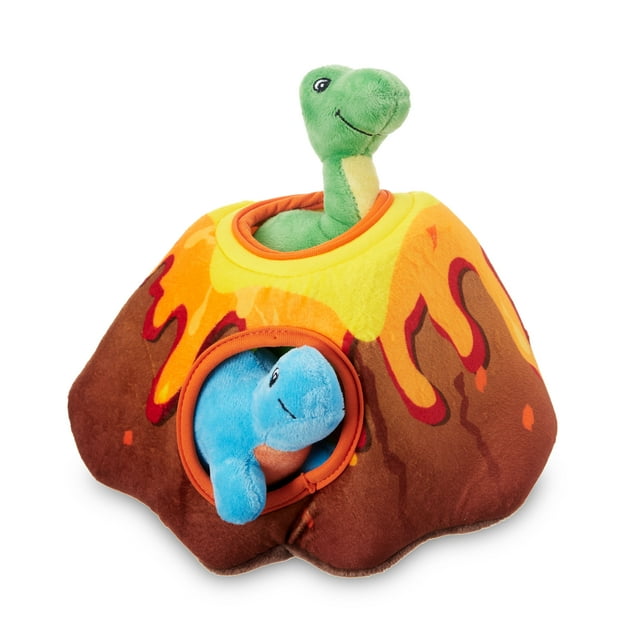 Shop Vibrant Life Cozy Buddy Volcano Dino Hide Dog Toy, Small - Great ...