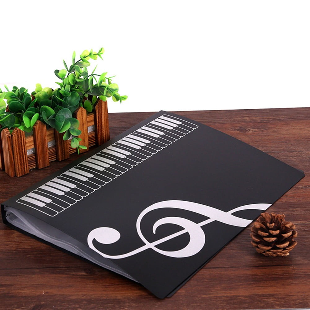 chengsi 40 Pages Piano Score Holder A4 Music Book Clip Sheet Note File ...