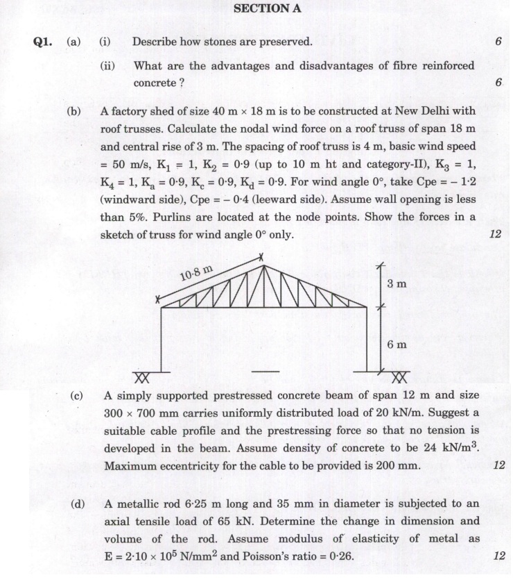 (Download) UPSC IES (Main) Exam Paper 2024 Civil Engineering Paper