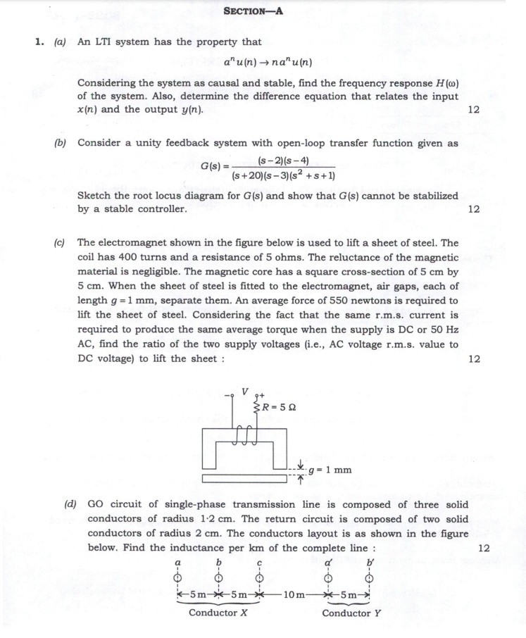 (Download) UPSC IES (Main) Exam Paper 2024 Electrical Engineering