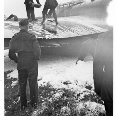 Lancaster wing damage