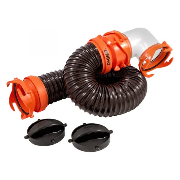 Camco® - RhinoFLEX™ 3' Black Tote Tank Sewer Hose Kit