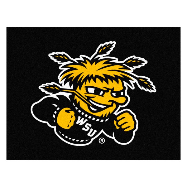 FanMats® - Wichita State University 33.75" x 42.5" Nylon Face All-Star Floor Mat with "WSU Grain Logo"