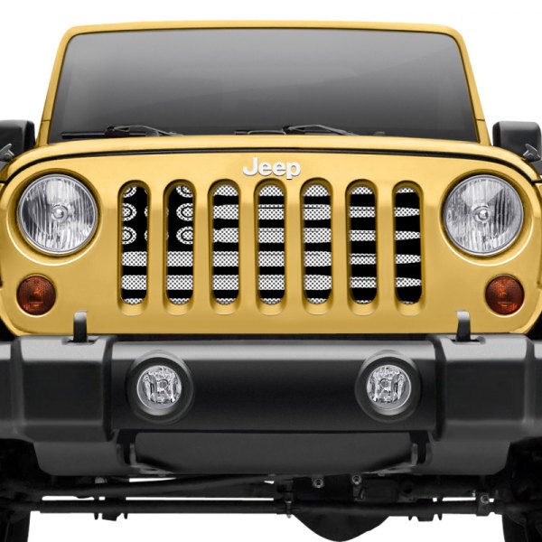 Dirty Acres® - Jeep Wrangler Base / Islander / Laredo / Sahara 1989 1-Pc  Military Style Perforated Main Grille