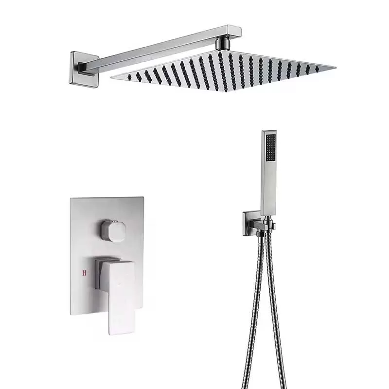 Wall Mounted Rain Concealed Bathroom Shower